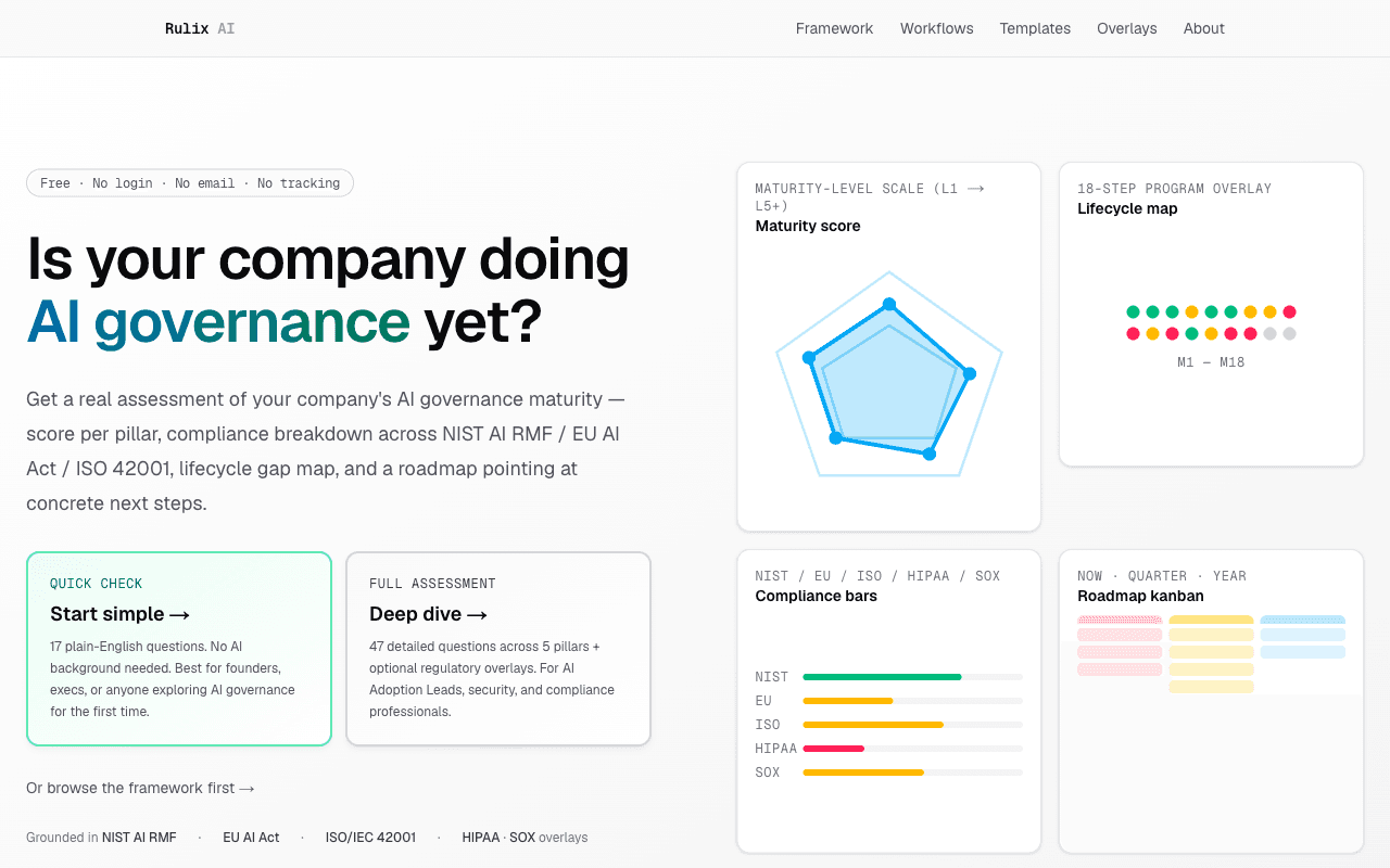 Rulix AI — product screenshot